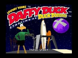 Daffy Duck Starring as Duck Dodgers Title Screen